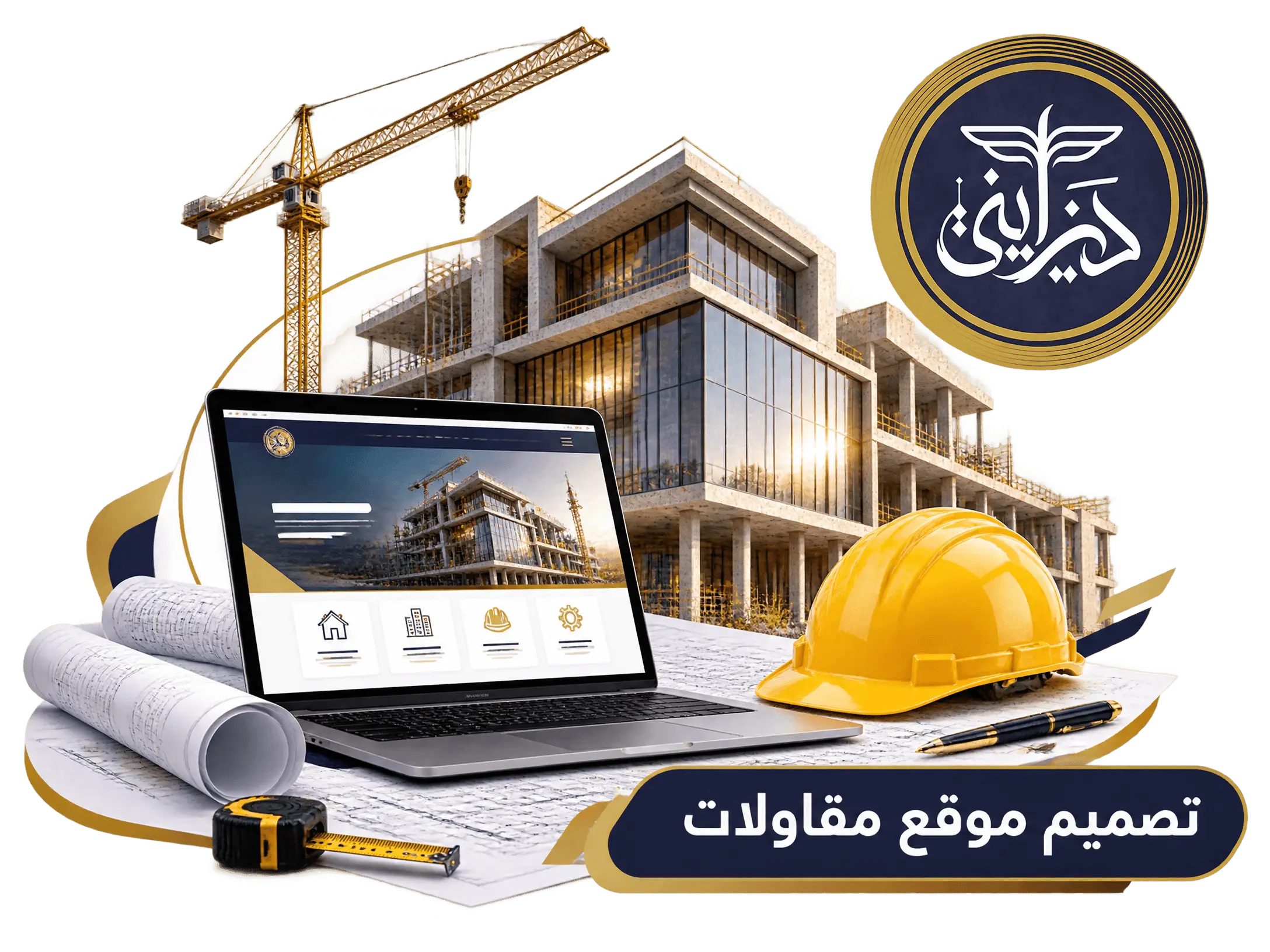 خدمة تصميم موقع مقاولات